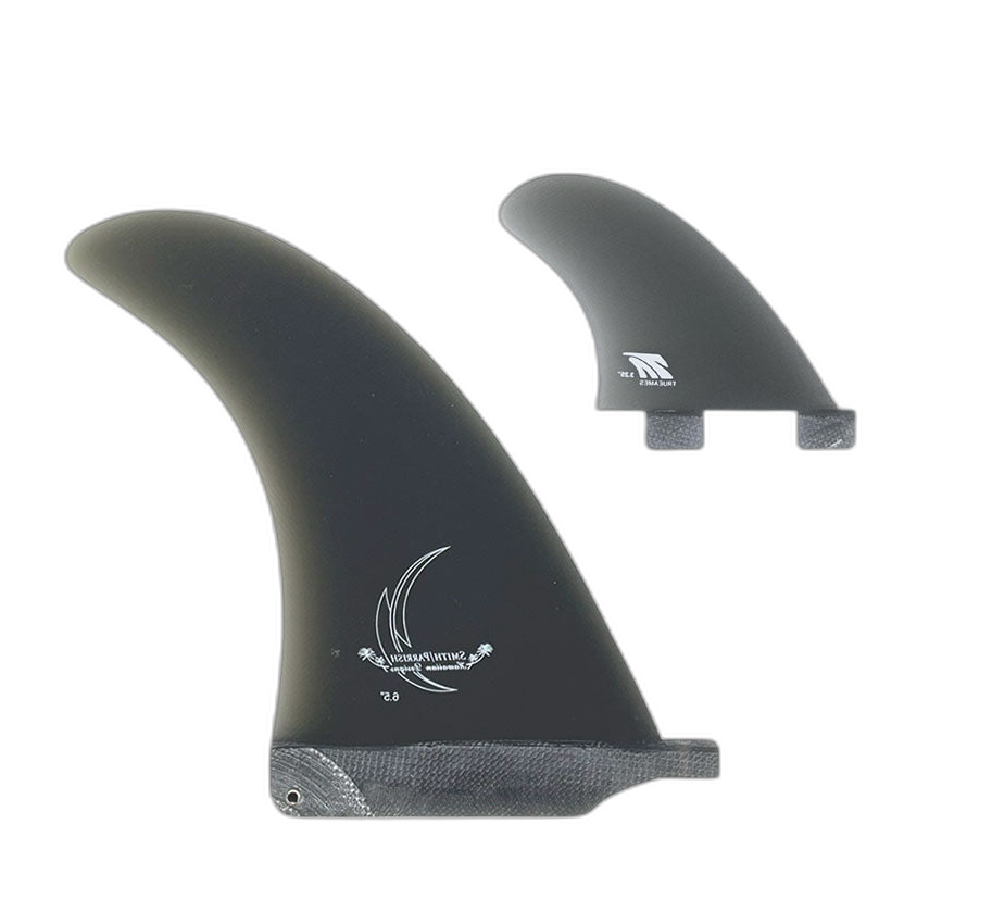 Smith / Parrish: 2+1 Combo - FCS Compatible surfboard fin in Smk by True Ames - Pemulis Water & Power
