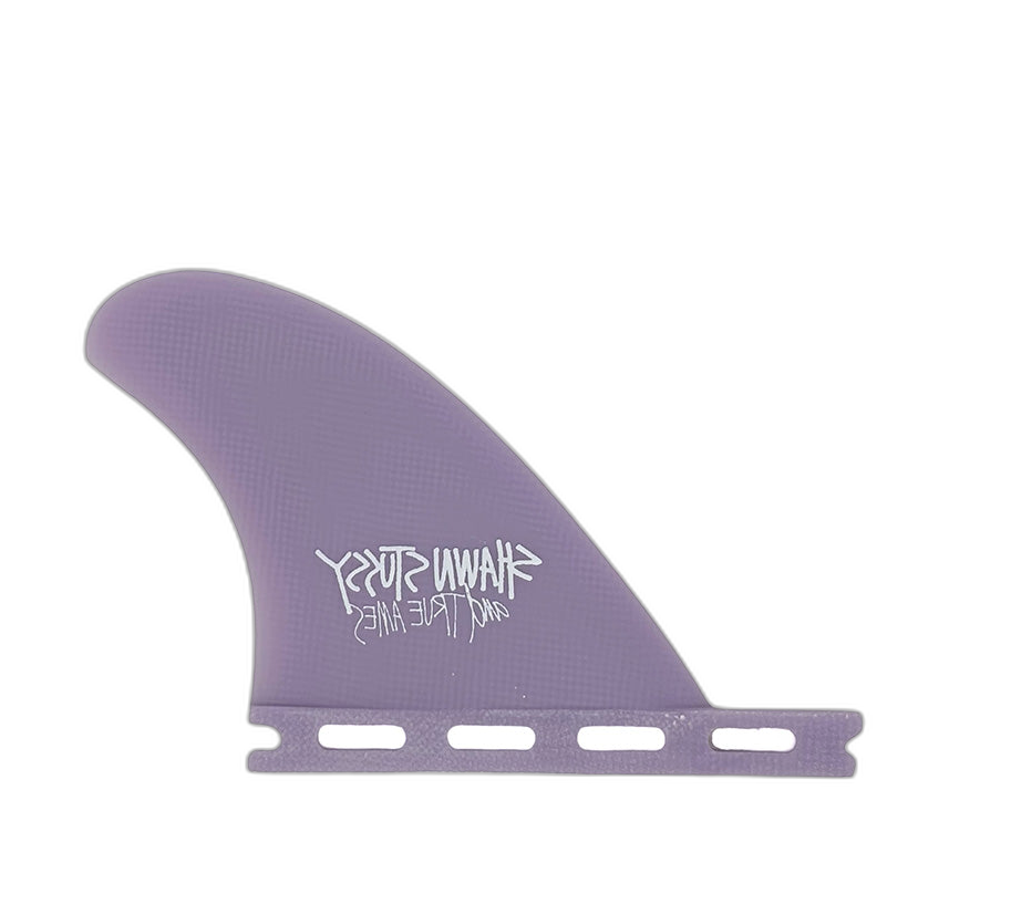 Stüssy Hitch Hiker - Futures Compatible (Solid Fiberglass) surfboard fin in Pur by True Ames - Pemulis Water & Power