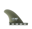 Stüssy Hitch Hiker - Futures Compatible (Solid Fiberglass) surfboard fin in Smk by True Ames - Pemulis Water & Power