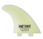 Stüssy Power Twin - FCS Compatible (Solid Fiberglass) surfboard fin in Clr by True Ames - Pemulis Water & Power