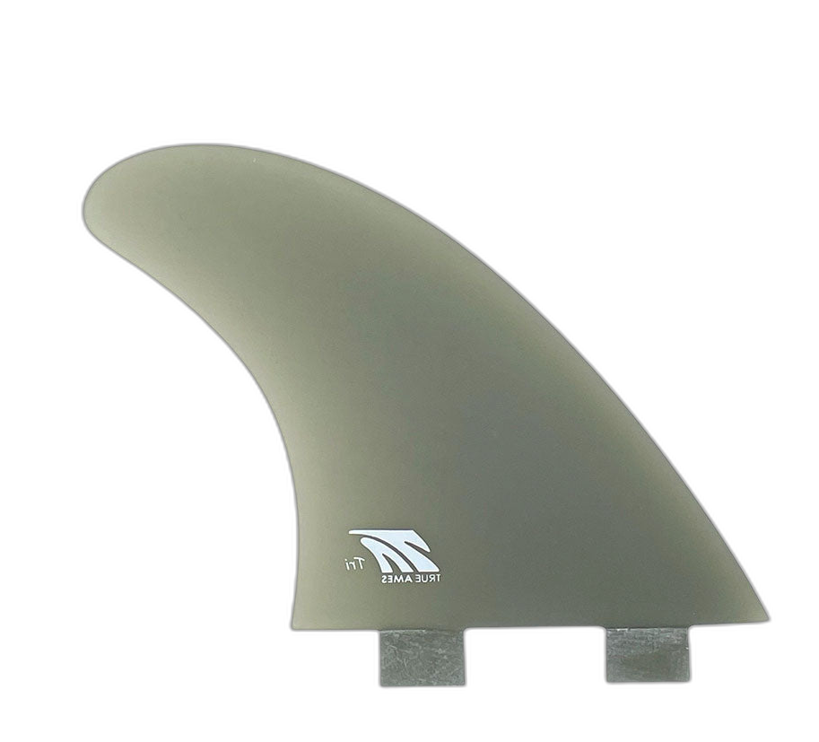 True Ames Thruster - FCS Compatible (Solid Fiberglass) surfboard fin in Smk by True Ames - Pemulis Water & Power