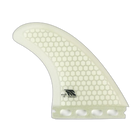 TA Twin 5.1 - Futures Compatible (Hexcore) surfboard fin in Clear Hexcore by True Ames - Pemulis Water & Power