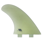 TA Twin - FCS Compatible (Solid Fiberglass) surfboard fin in Clear by True Ames - Pemulis Water & Power