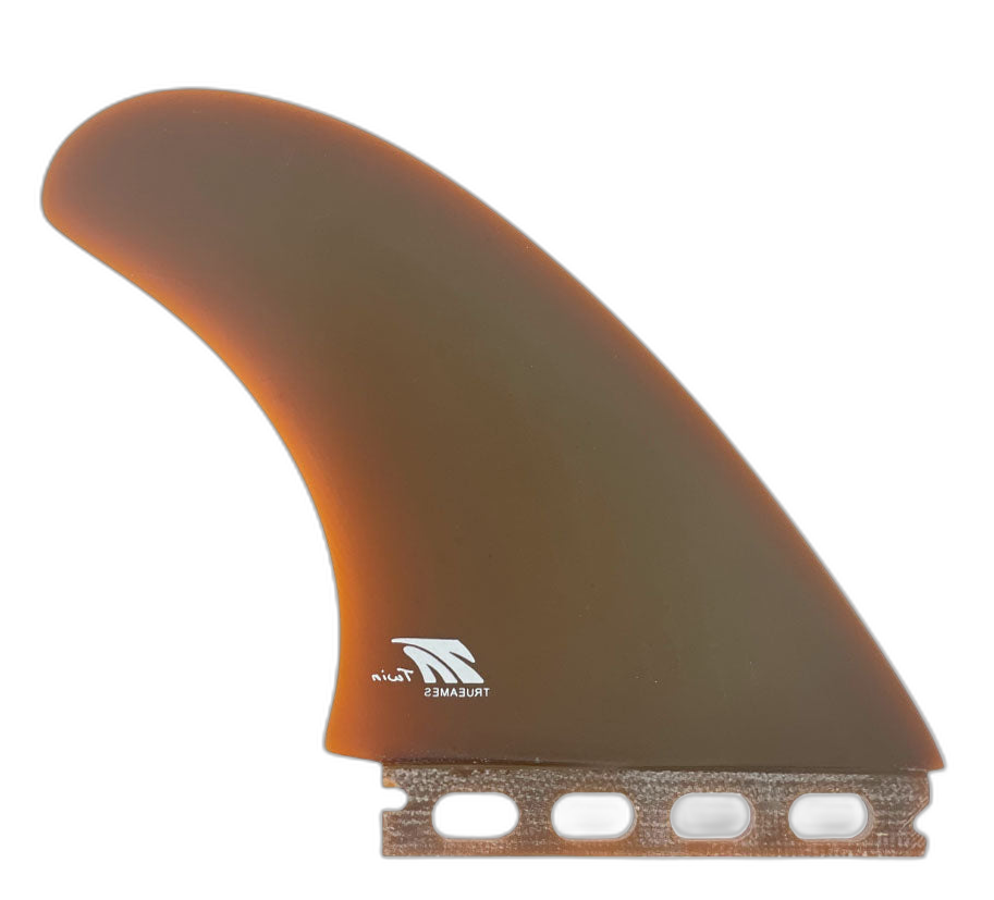 TA Twin - Futures Compatible (Solid Fiberglass) surfboard fin in Klp by True Ames - Pemulis Water & Power