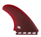 TA Twin - Futures Compatible (Solid Fiberglass) surfboard fin in Red by True Ames - Pemulis Water & Power