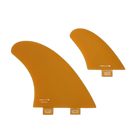 TA Twinzer - FCS Compatible (Solid Fiberglass) surfboard fin in Gold by True Ames - Pemulis Water & Power