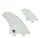 TA Twinzer - FCS Compatible (Solid Fiberglass) surfboard fin in Wht by True Ames - Pemulis Water & Power