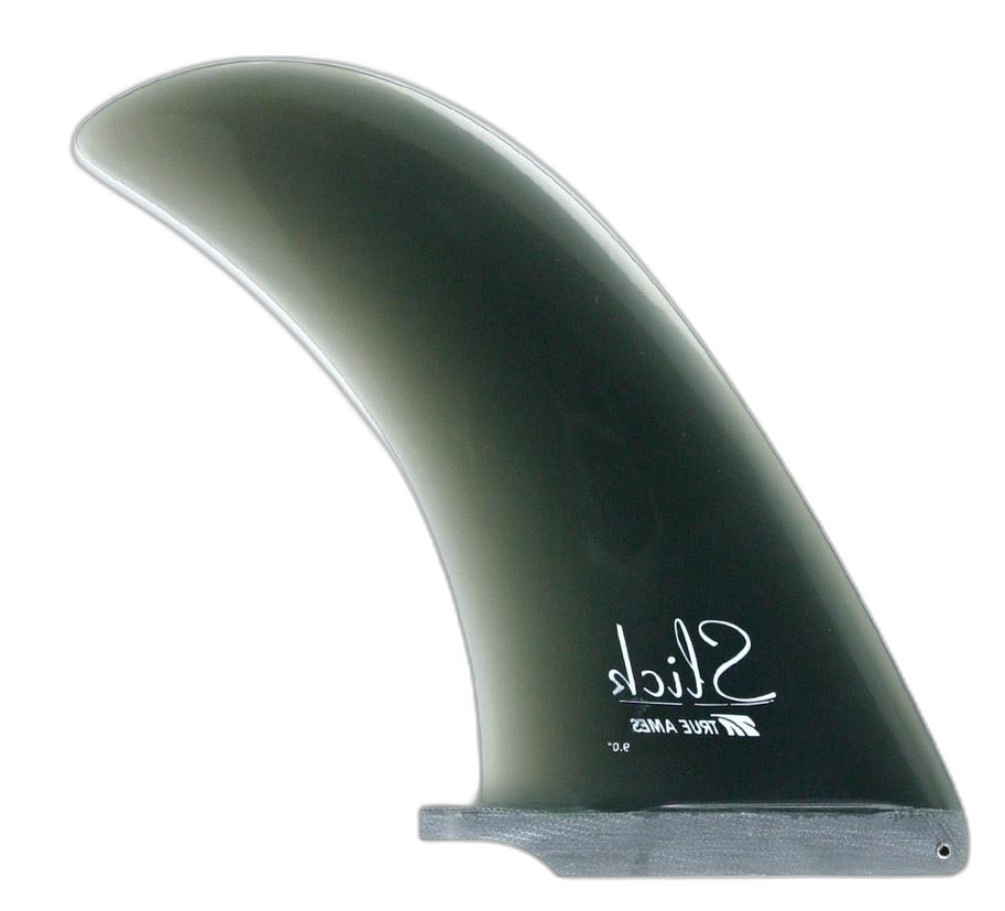 The Slick surfboard fin in Smoke by True Ames - Pemulis Water & Power