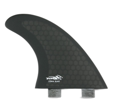 Timmy Patterson Tri - FCS Compatible (Hexcore) surfboard fin in Smoke Hexcore by True Ames - Pemulis Water & Power
