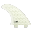 Timmy Patterson Tri - FCS Compatible (Hexcore) surfboard fin in Clear Hexcore by True Ames - Pemulis Water & Power