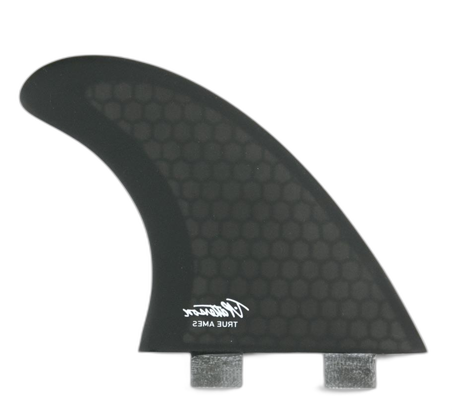 Timmy Patterson Tri - FCS Compatible (Hexcore) surfboard fin in Smoke Hexcore by True Ames - Pemulis Water & Power