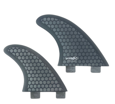 Timmy Patterson Quad - FCS Compatible (Hexcore) surfboard fin in Smoke Hexcore by True Ames - Pemulis Water & Power