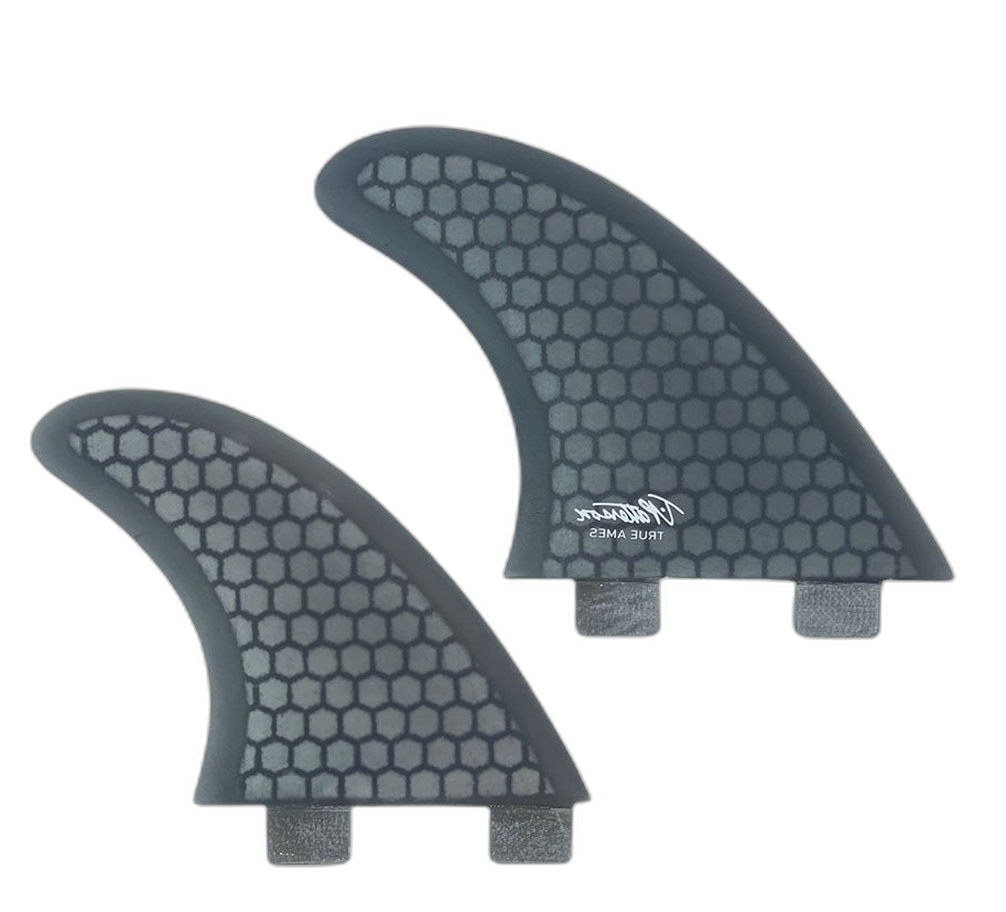 Timmy Patterson Quad - FCS Compatible (Hexcore) surfboard fin in Smoke Hexcore by True Ames - Pemulis Water & Power