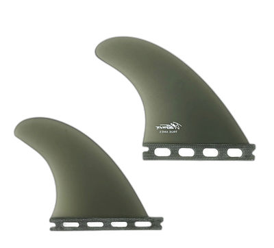 Timmy Patterson Quad - Futures Compatible (Solid Fiberglass) surfboard fin in Smk by True Ames - Pemulis Water & Power