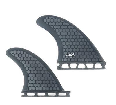 Timmy Patterson Quad - Futures Compatible (Hexcore) surfboard fin in Smoke Hexcore by True Ames - Pemulis Water & Power