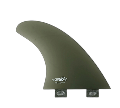Timmy Patterson Tri - FCS Compatible (Solid Fiberglass) surfboard fin in Smk by True Ames - Pemulis Water & Power