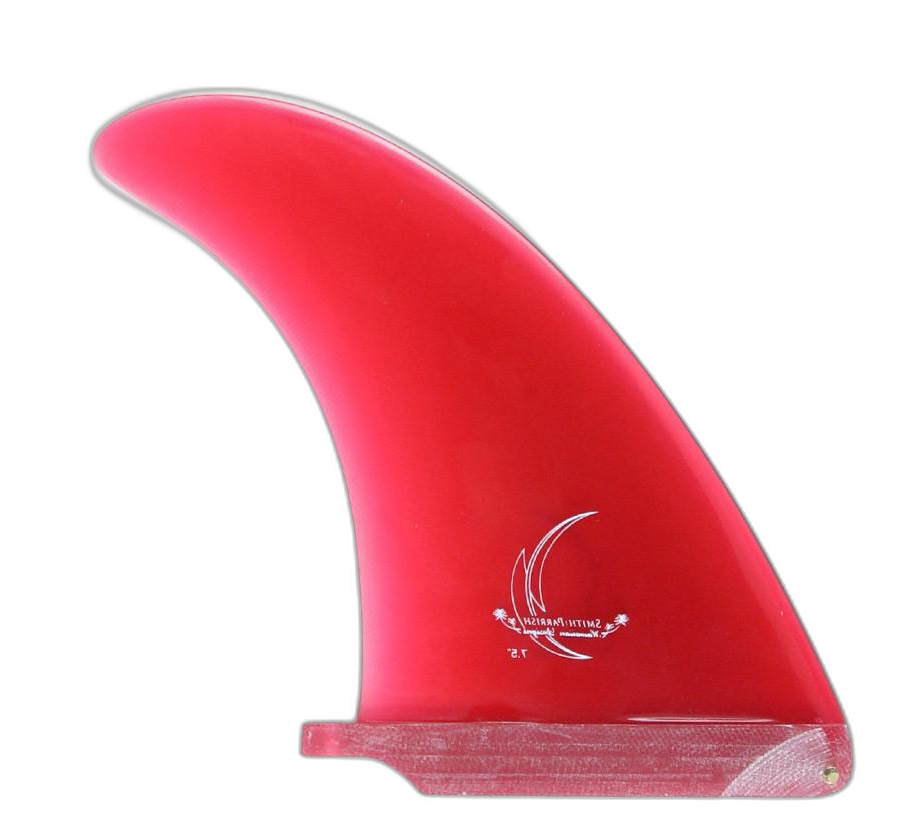 Parrish Single Fin surfboard fin in Red by True Ames - Pemulis Water & Power