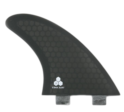 Channel Islands Tri Large - FCS Compatible (Hexcore) surfboard fin in Smoke Hexcore by True Ames - Pemulis Water & Power