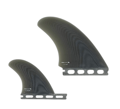 True Ames High Pro Twin + Trailer - Futures Compatible (Solid Fiberglass) surfboard fin in Smkjpg by True Ames - Pemulis Water & Power