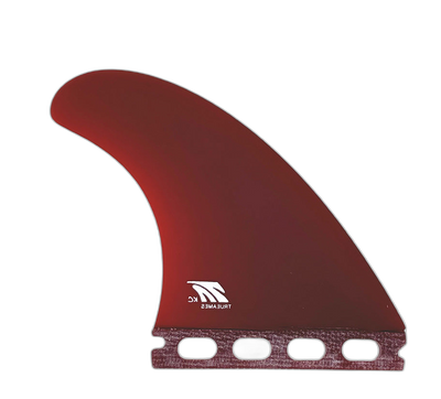KC Tri - Futures Compatible (Solid Fiberglass) surfboard fin in Red by True Ames - Pemulis Water & Power