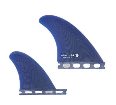 Lovelace Quad - Futures Compatible (Solid Fiberglass) surfboard fin in Blue by True Ames - Pemulis Water & Power