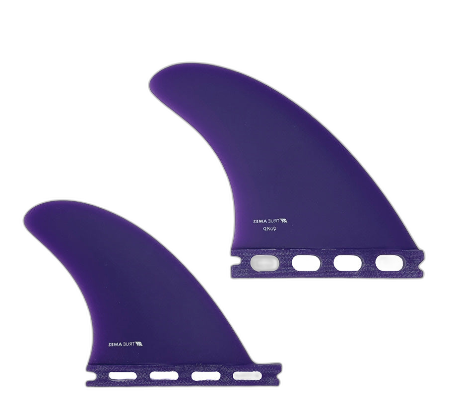 True Ames Quad - Futures Compatible (Solid Fiberglass) surfboard fin in Pur by True Ames - Pemulis Water & Power