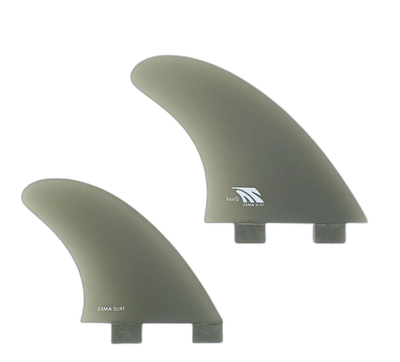 True Ames Quad - FCS Compatible (Solid Fiberglass) surfboard fin in Smk by True Ames - Pemulis Water & Power