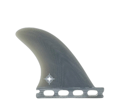 Wayne Rich Side Bites 3.4" - Futures Compatible (Solid Fiberglass) surfboard fin in Smk by True Ames - Pemulis Water & Power