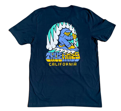 True Ames True Ames X DJ Javier Wave - Navy T-Shirt