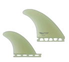 Tyler Warren Quad - Futures Compatible (Solid Fiberglass) surfboard fin in Clear by True Ames - Pemulis Water & Power