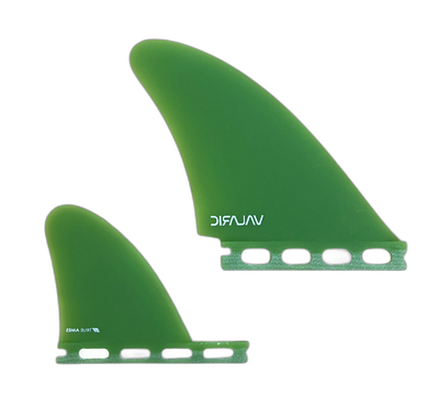 Valaric Quad - Futures Compatible (Solid Fiberglass) surfboard fin in Grn by True Ames - Pemulis Water & Power