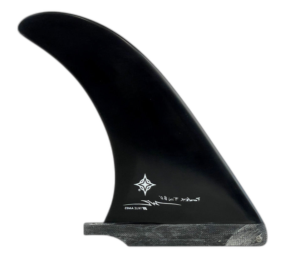 Wayne Rich Power surfboard fin in Black by True Ames - Pemulis Water & Power