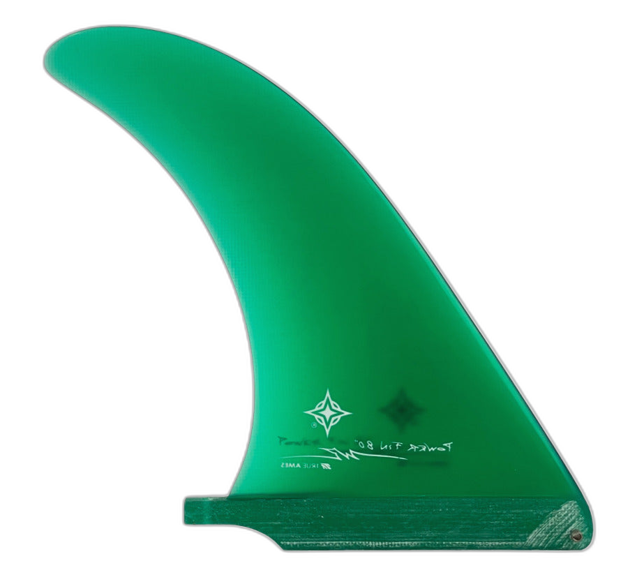 Wayne Rich Power surfboard fin in Green by True Ames - Pemulis Water & Power