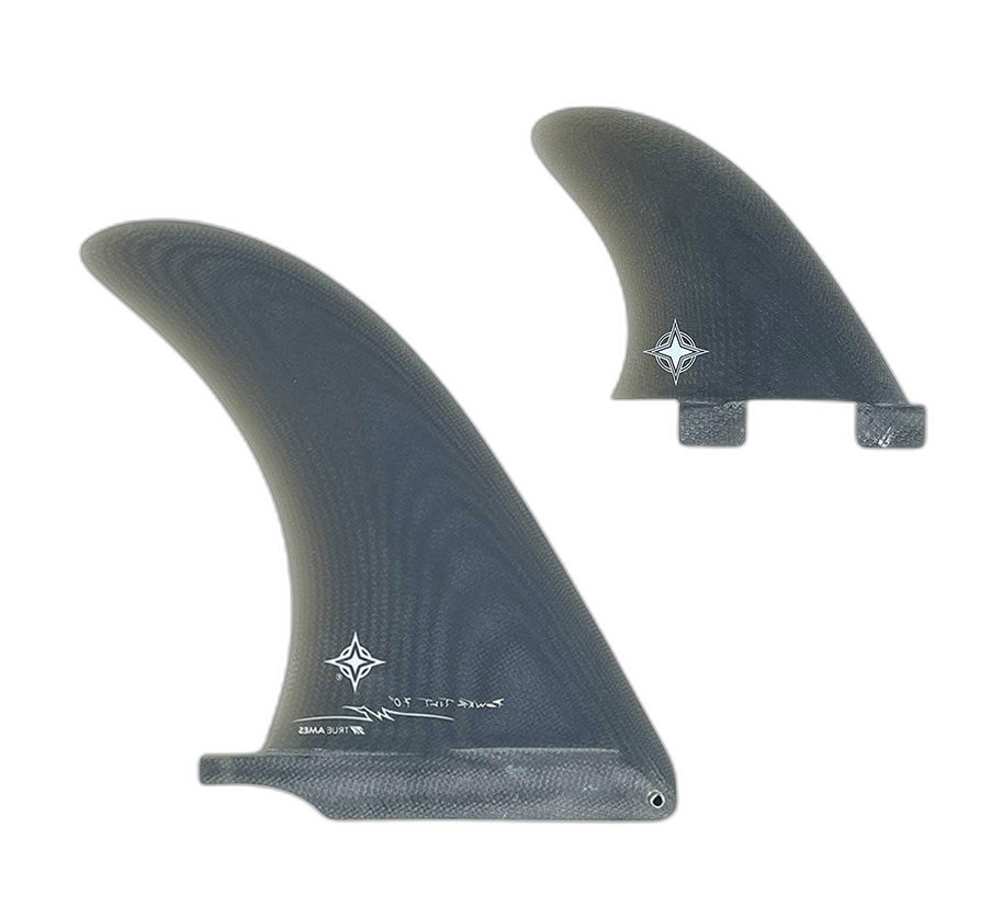 Wayne Rich Power Tilt: 2+1 Combo - FCS Compatible surfboard fin in Smk by True Ames - Pemulis Water & Power