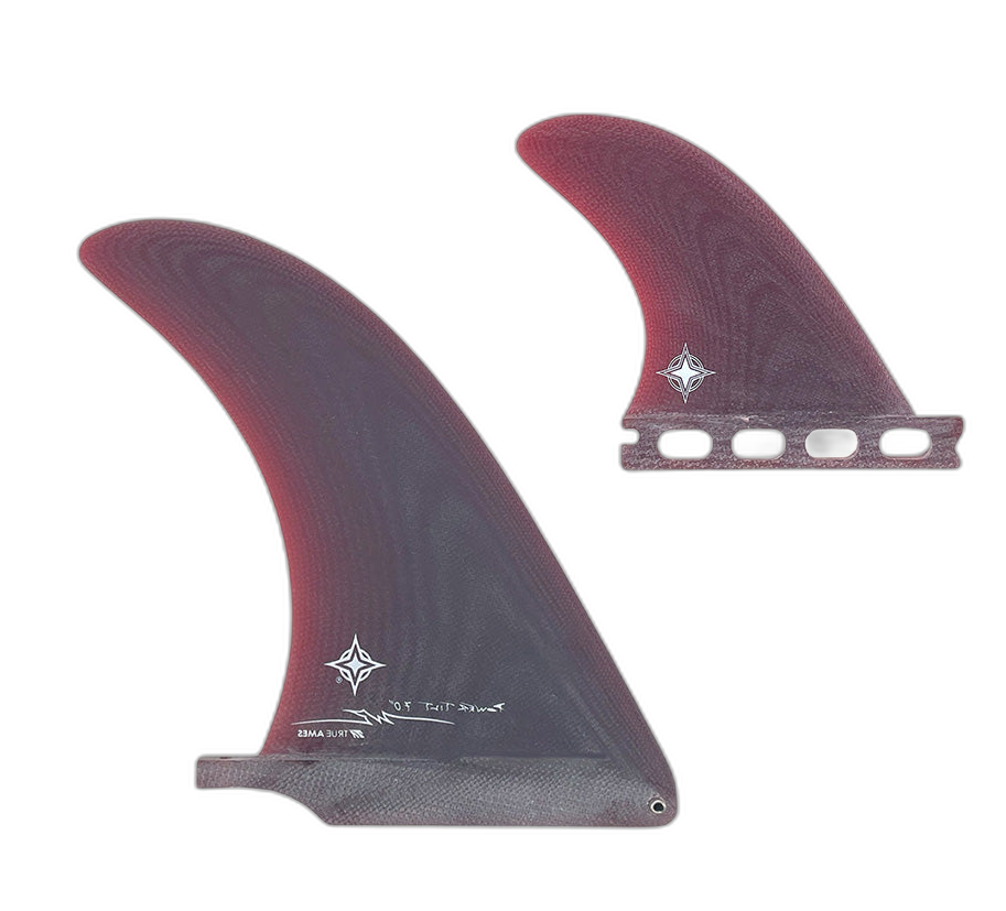 Wayne Rich Power Tilt: 2+1 Combo - Futures Compatible surfboard fin in Red by True Ames - Pemulis Water & Power