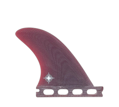 Wayne Rich Side Bites 3.4" - Futures Compatible (Solid Fiberglass) surfboard fin in Red by True Ames - Pemulis Water & Power