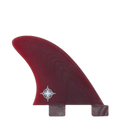 Wayne Rich Side Bites 3.4" - FCS Compatible (Solid Fiberglass) surfboard fin in Red by True Ames - Pemulis Water & Power