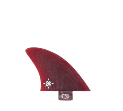 Wayne Rich Trailer - FCS Compatible (Solid Fiberglass) surfboard fin in Red by True Ames - Pemulis Water & Power