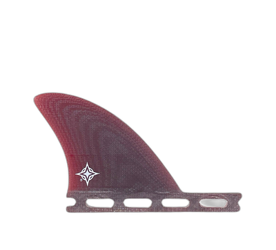 Wayne Rich Trailer - Futures Compatible (Solid Fiberglass) surfboard fin in Red by True Ames - Pemulis Water & Power