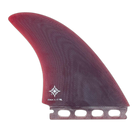 Wayne Rich Twins - Futures Compatible (Solid Fiberglass) surfboard fin in Red by True Ames - Pemulis Water & Power