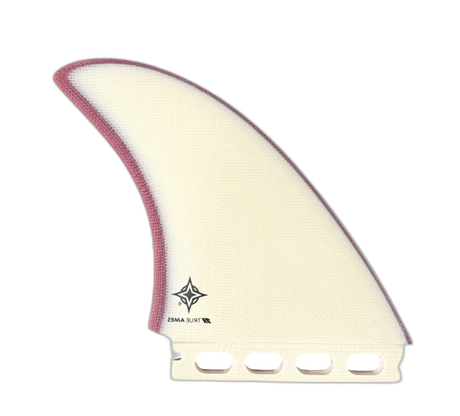 Wayne Rich Twins - Futures Compatible (Solid Fiberglass) surfboard fin in Royalred by True Ames - Pemulis Water & Power