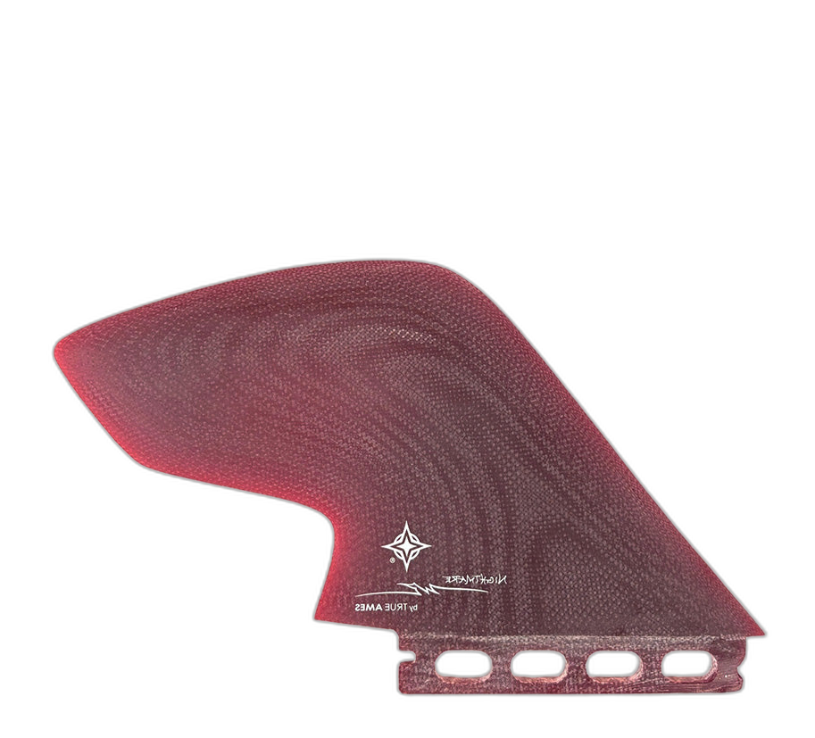 Wayne Rich Nightmare Keels - Futures Compatible (Solid Fiberglass) surfboard fin in Red by True Ames - Pemulis Water & Power