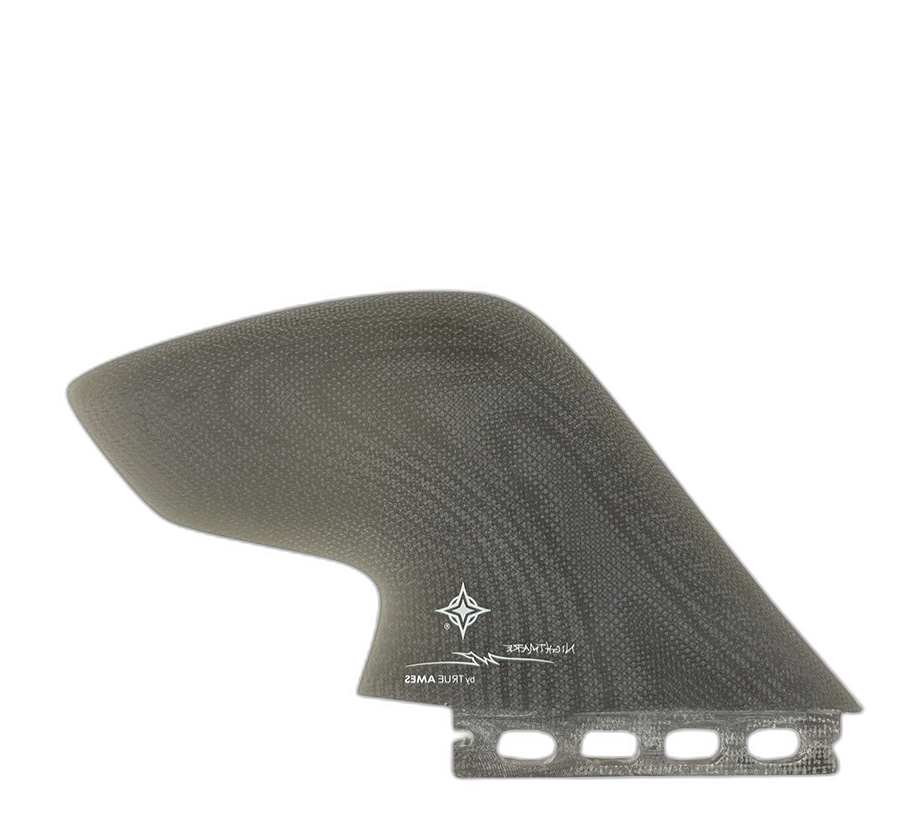 Wayne Rich Nightmare Keels - Futures Compatible (Solid Fiberglass) surfboard fin in Smk by True Ames - Pemulis Water & Power