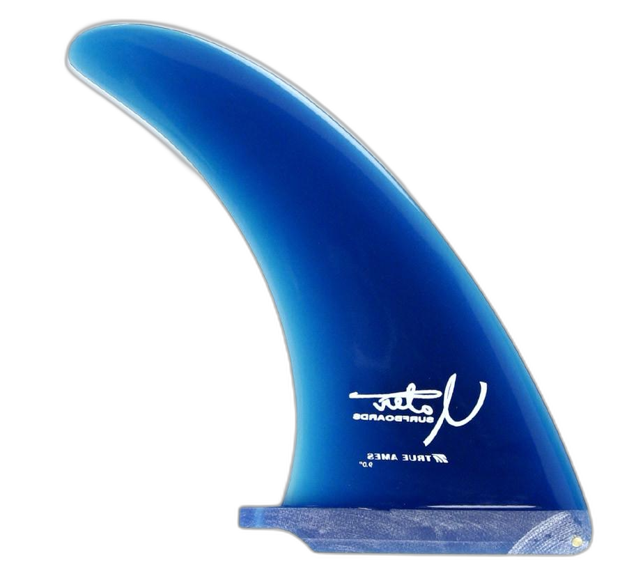 Yater Classic surfboard fin in Blue by True Ames - Pemulis Water & Power