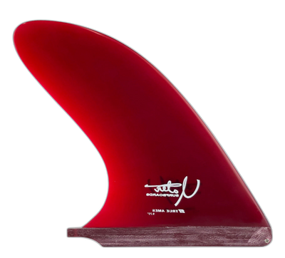 Yater Spoon surfboard fin in Red by True Ames - Pemulis Water & Power