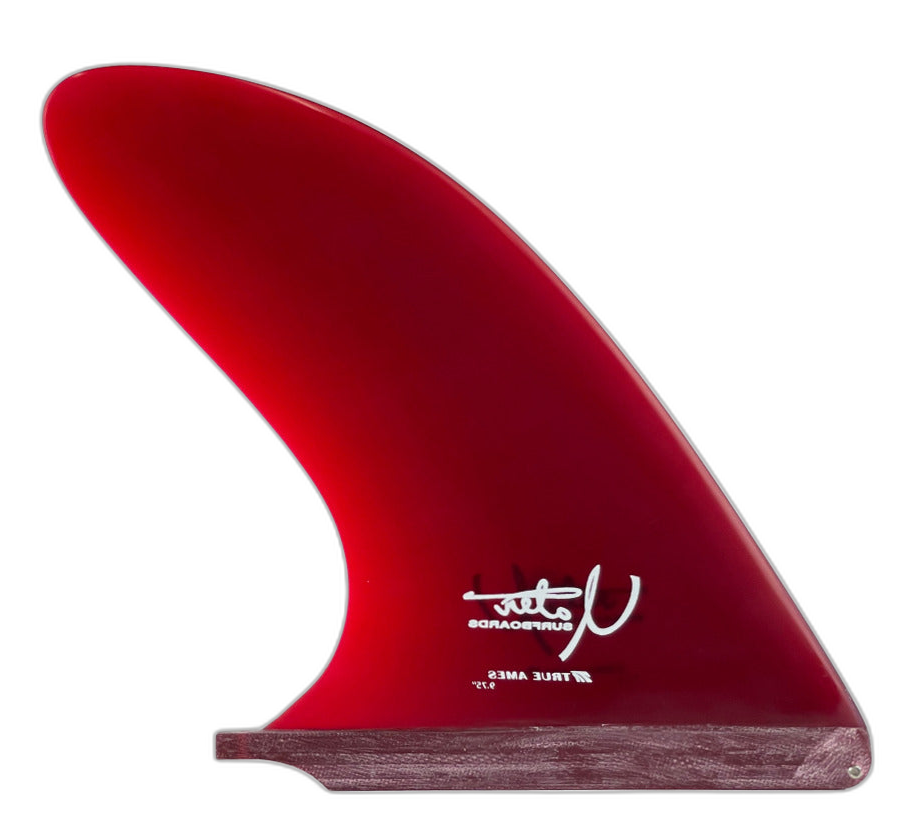 Yater Spoon surfboard fin in Red by True Ames - Pemulis Water & Power